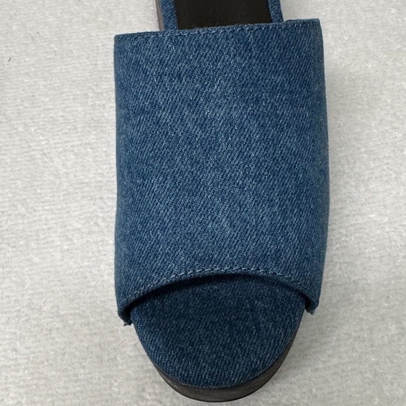 Rag & Bone Mara Blue Denim Platform Clogs Size 39 or US 9 - Picture 8 of 16